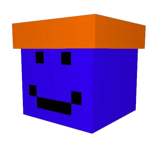 Adobacrobat Minecraft avatar head, 3D render