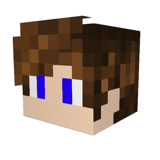 Adol__ Minecraft avatar head, 3D render