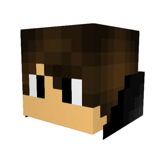 AdolfGartner Minecraft avatar head, 3D render
