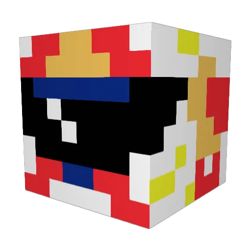 AdolfHH Minecraft avatar head, 3D render