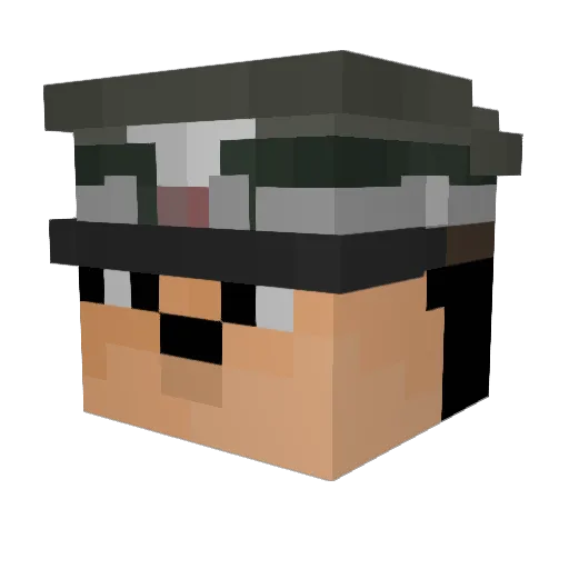 AdolfRizz_ler Minecraft avatar head, 3D render