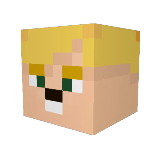 AdolfTrumpler Minecraft avatar head, 3D render