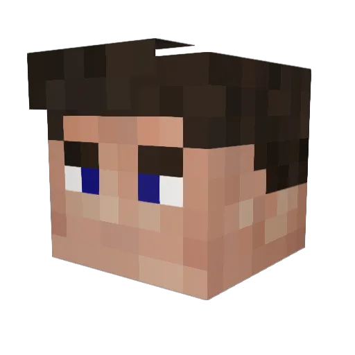 AdolfWolfberg Minecraft avatar head, 3D render