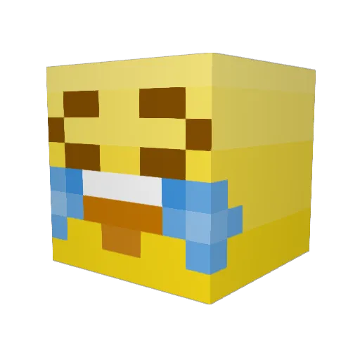 Adolfburger Minecraft avatar head, 3D render