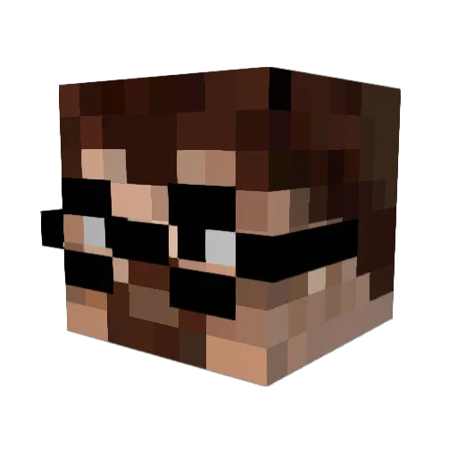 AdolfoBatata Minecraft avatar head, 3D render
