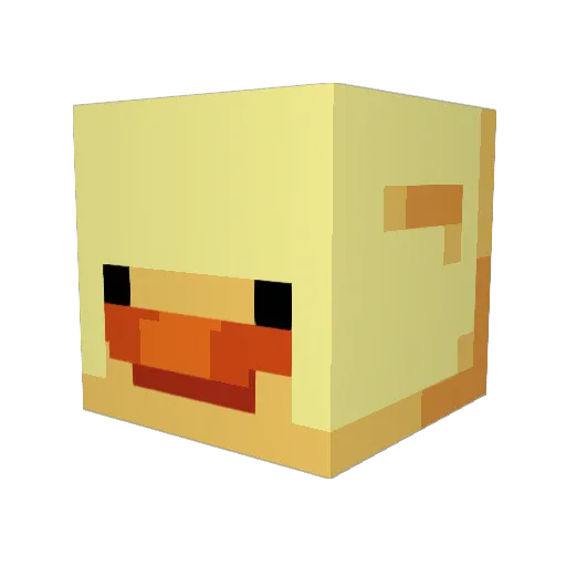 Adolfskie Minecraft avatar head, 3D render