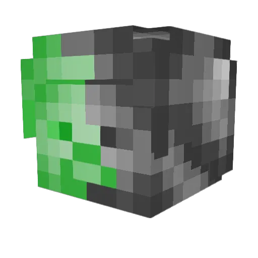 Adomas777 Minecraft avatar head, 3D render