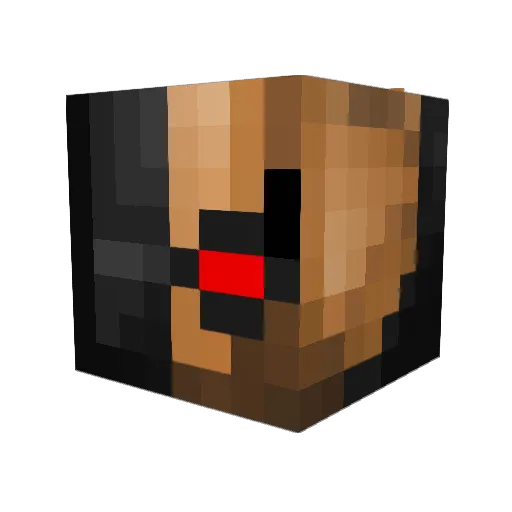 Adominator Minecraft avatar head, 3D render