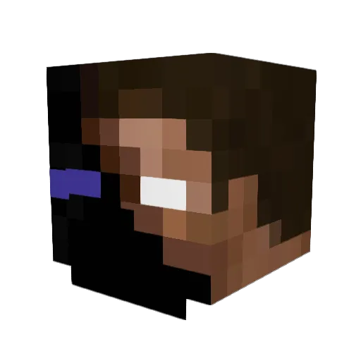 AdominusRex10 Minecraft avatar head, 3D render