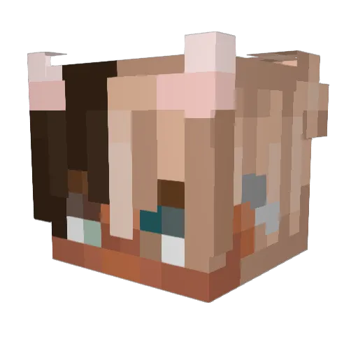 AdonisAdore Minecraft avatar head, 3D render