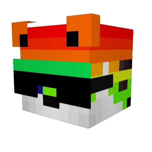 AdonisAwesome Minecraft avatar head, 3D render