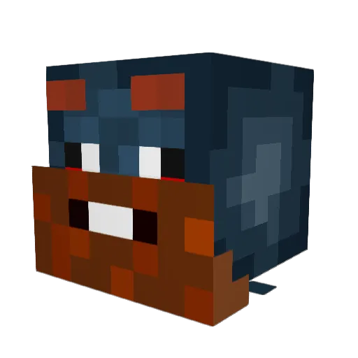 AdonisBigBank Minecraft avatar head, 3D render