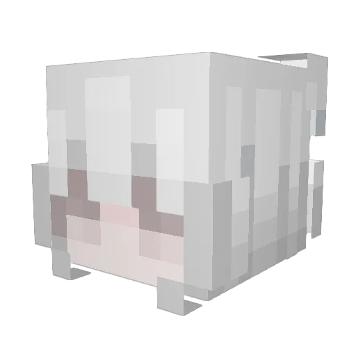Adonisnano Minecraft avatar head, 3D render