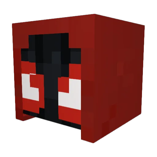 Adonkulous Minecraft avatar head, 3D render