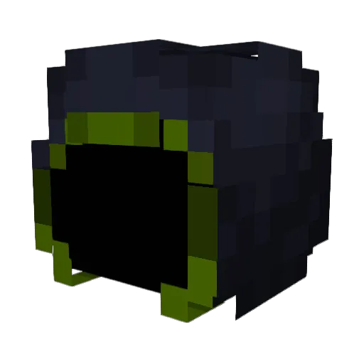 AdoooR1 Minecraft avatar head, 3D render