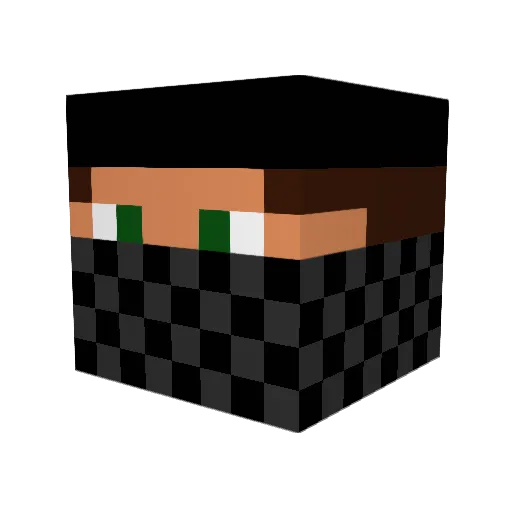 Adooooooooooom Minecraft avatar head, 3D render