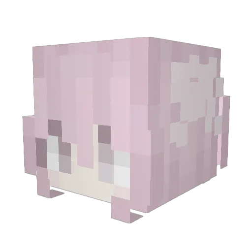 Adopt Minecraft avatar head, 3D render