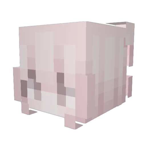 AdorableChild Minecraft avatar head, 3D render