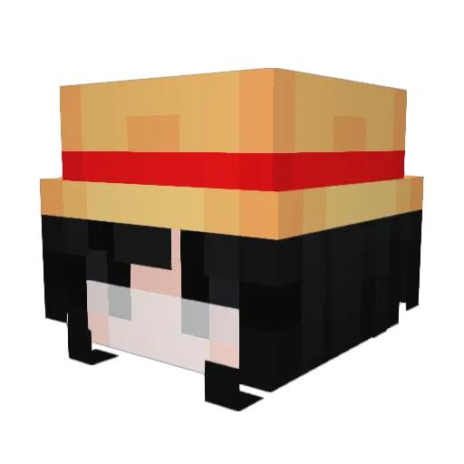 Adorb Minecraft avatar head, 3D render