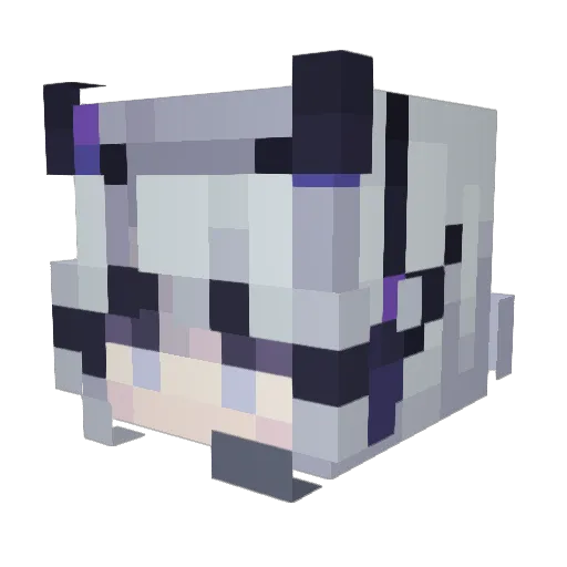Adorbs_kitty Minecraft avatar head, 3D render