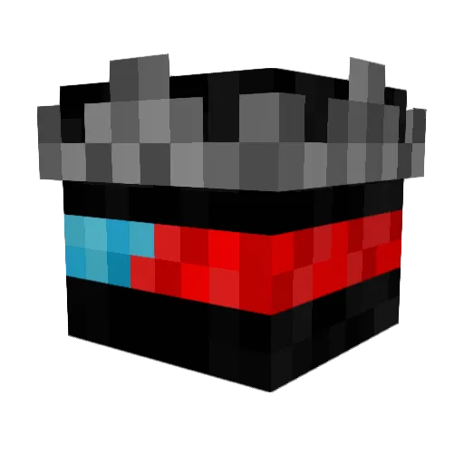 AdoreHybrid Minecraft avatar head, 3D render