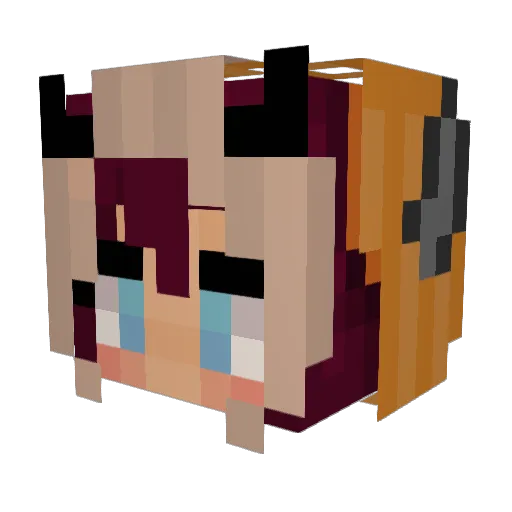 Adoreldan07 Minecraft avatar head, 3D render
