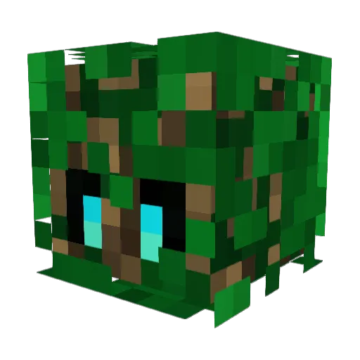 Adorelden Minecraft avatar head, 3D render