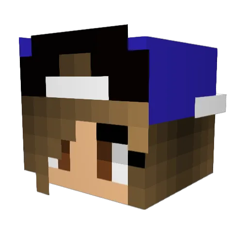Adorm_ Minecraft avatar head, 3D render