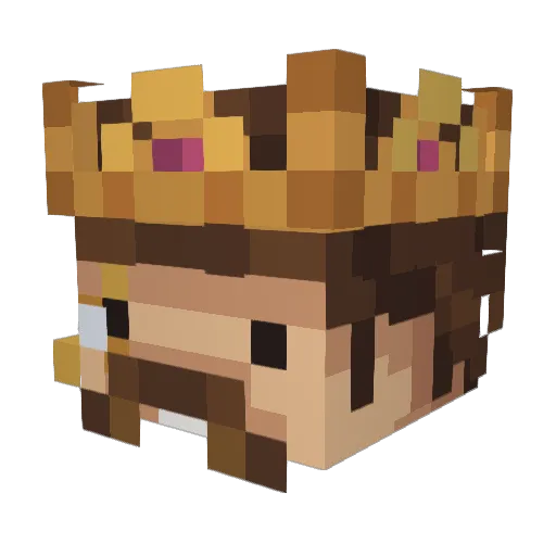 Adowemballs Minecraft avatar head, 3D render