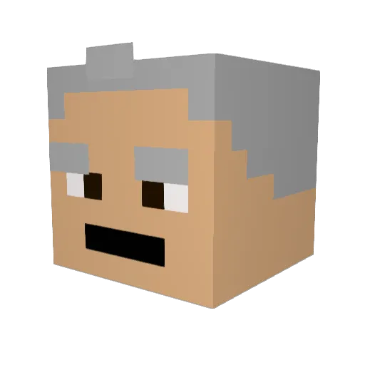 AdqlfHitler Minecraft avatar head, 3D render