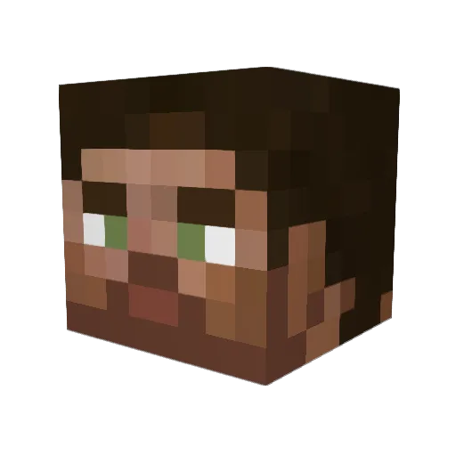 Adraniel Minecraft avatar head, 3D render