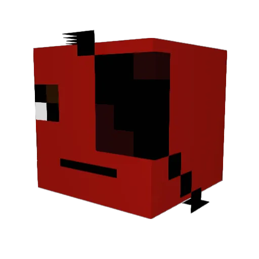 Adrccad Minecraft avatar head, 3D render