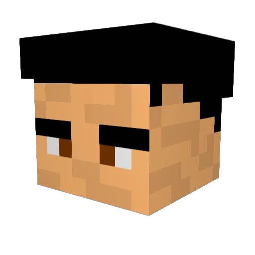 Adreezyy Minecraft avatar head, 3D render