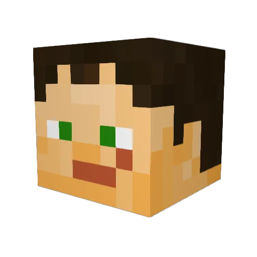 AdrenalineRush26 Minecraft avatar head, 3D render