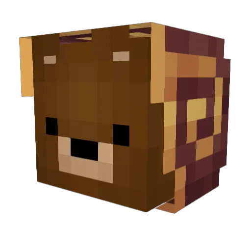 AdriGR122 Minecraft avatar head, 3D render