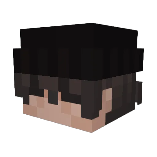 AdriInChill Minecraft avatar head, 3D render