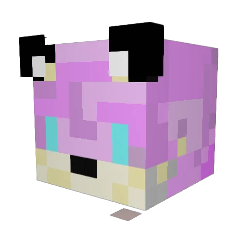 AdriVR Minecraft avatar head, 3D render