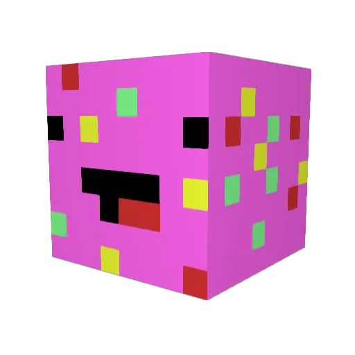 Adri_Donuts Minecraft avatar head, 3D render