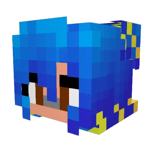 Adri_Kashi Minecraft avatar head, 3D render