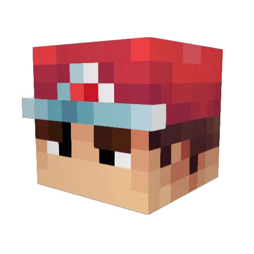 Adria1704 Minecraft avatar head, 3D render
