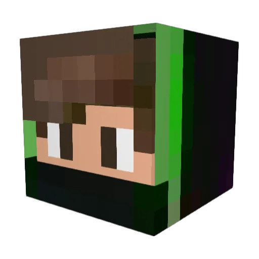Adrian0444 Minecraft avatar head, 3D render