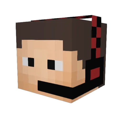 Adrian0620 Minecraft avatar head, 3D render