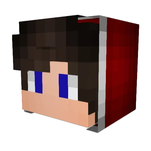 Adrian916 Minecraft avatar head, 3D render