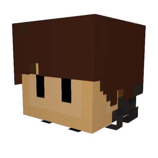 AdrianAlfons Minecraft avatar head, 3D render