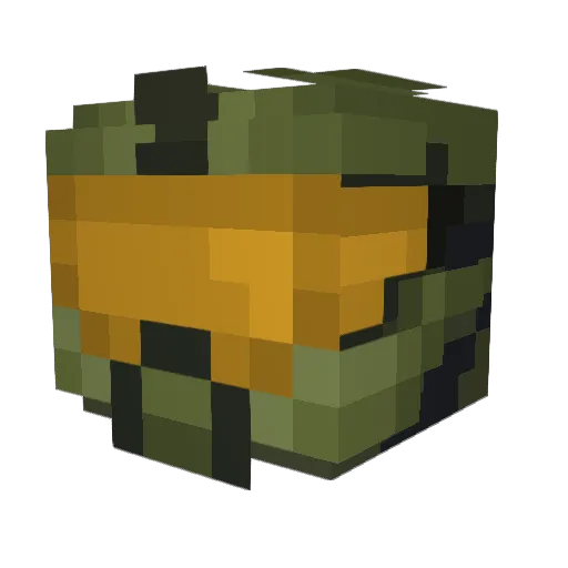 AdrianBM Minecraft avatar head, 3D render