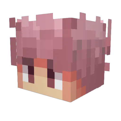 AdrianCP99 Minecraft avatar head, 3D render
