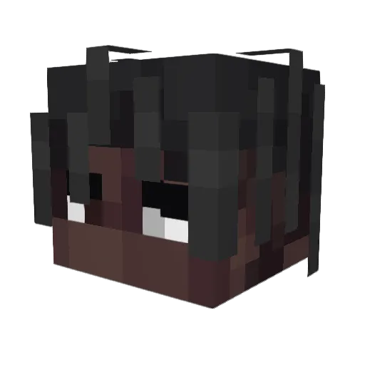 AdrianCross Minecraft avatar head, 3D render