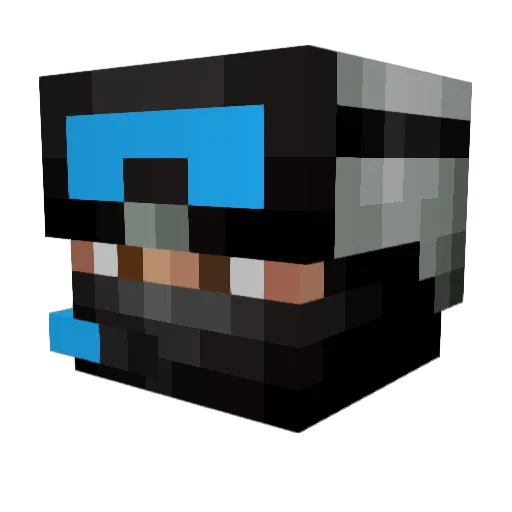 AdrianFooty10 Minecraft avatar head, 3D render