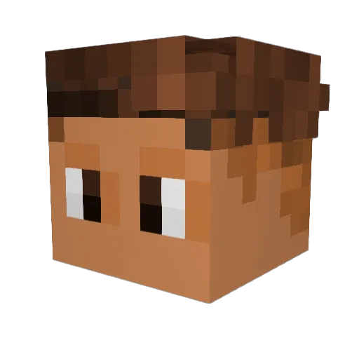 AdrianGod16 Minecraft avatar head, 3D render