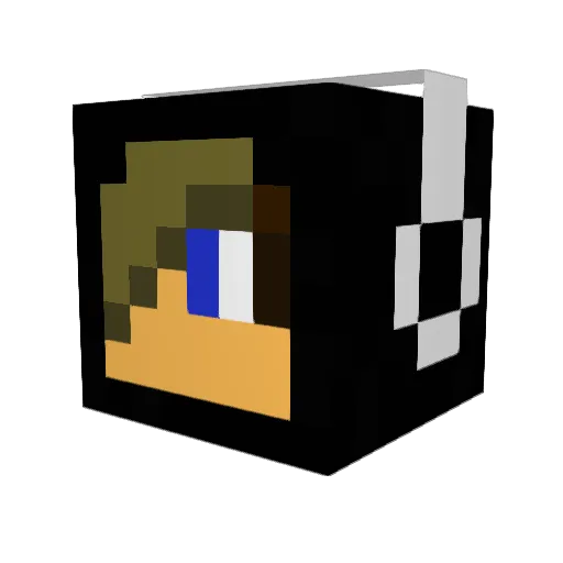 AdrianM27 Minecraft avatar head, 3D render